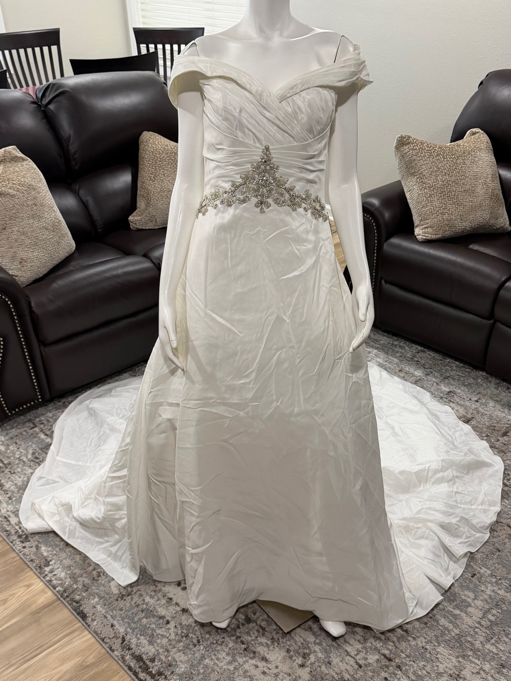 Size 12 Impression Bridal Wedding Gown White Formal Bridal Dress BNWTS